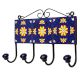 Blue Floral Ceramic Tiles Hooks-453